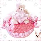 Pink Softly Pet Sofa 100% Cotton Pet Puppy Dog Cat Beds