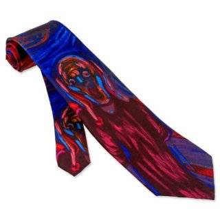 Mens The Scream Edvard Munch Silk Tie by Wild Ties