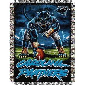  Carolina Panthers Three Point Stance Woven Tapestry Throw 