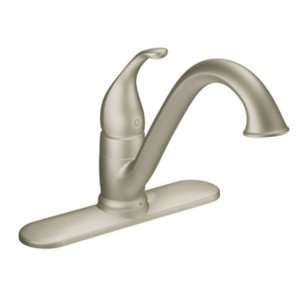   One Handle Low Arc Kitchen Faucet, Stainless