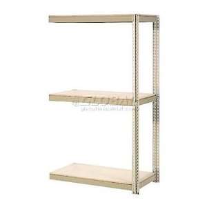 Expandable Add On Rack 72x48x84 Tan With 3 Levels Wood Deck 750lb Cap 