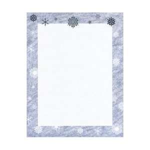  Holiday Foil Trimmed Snowflake Flurry 8 1/2x11 50/pkg 