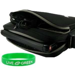 Netbook Messenger Bag (Black) for Acer Aspire OneAOD250 1727 10.1 Inch