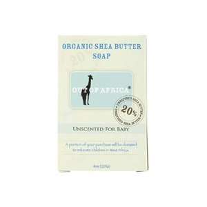 Out Of Africa Unscented Shea Butter Bar Soap, 4 Ounce Boxes (Pack of 4 