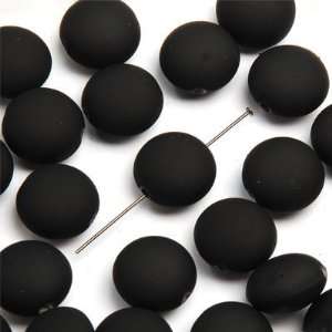  18mm Black Disc shaped Acrylic Beads Arts, Crafts 