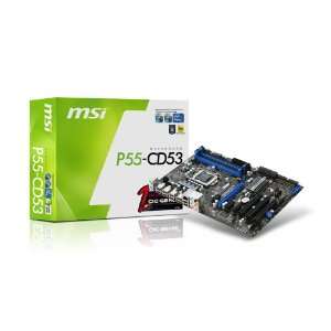  MSI LGA 1156 Intel P55 ATX Motherboard P55CD53 