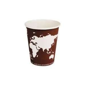Eco Products World Art 8oz Plum Renewable Resource Hot Cups   CT OF 