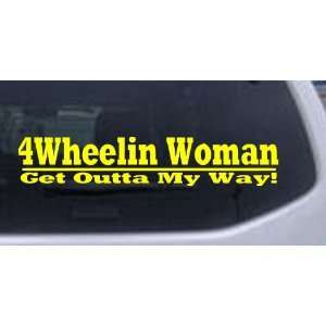  4 Wheelin Woman Off Road Car Window Wall Laptop Decal 