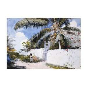  Winslow Homer   A Garden In Nassau Giclee Canvas
