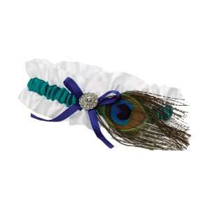   Hewitt Wedding Accessories Peacock Feather Garter