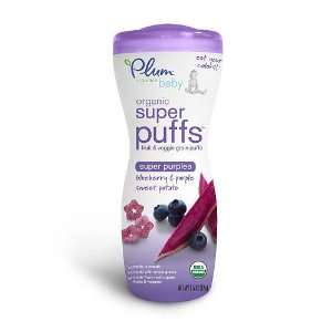 Plum Organics Baby Food Puffs   Super Purples   blueberry & purple 