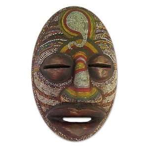  Congolese wood African mask, Kasai River God