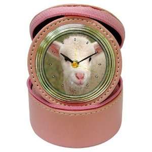  Sheep Lamb Jewelry Case Travel Clock