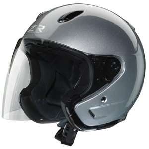  Ace Open Face Motorcycle Helmet / Adult / Silver / Xl / PT # 0104 0211