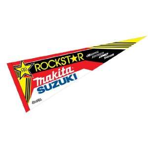  Rockstar Makita Suzuki Supercross Pennant Automotive