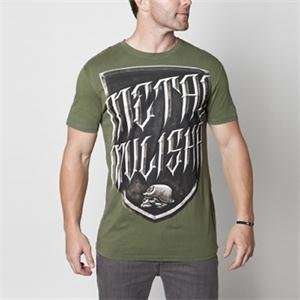  Metal Mulisha Rock Custom T Shirt   Small/Military 