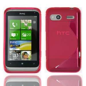    HTC Radar Pink S Wave Hydro Gel Protective Case + FREE 