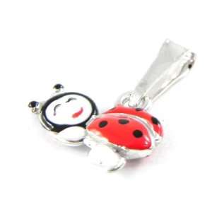  Pendant silver Coccinelle red. Jewelry