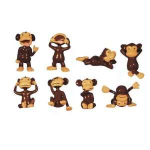  Monkey Madness Figures   Small Plastic Monkey Figures   25 