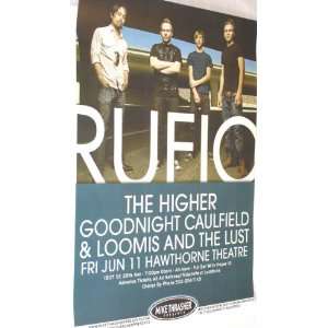  Rufio Poster   Blu Concert Flyer