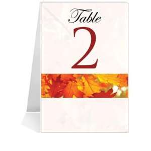   Table Number Cards   Autumn Morning Fresh #1 Thru #29