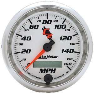  Auto Meter 7288 C2 3 3/8 160 mph In Dash Speedometer 