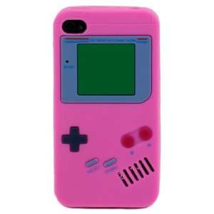 Hot Pink Gameboy Like Super Realistic Flexa Silicone Case Cover for 