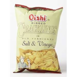 Oishi crackling salt & vinegar 100g Grocery & Gourmet Food