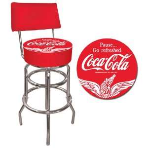  Best Quality Wings Coca Cola Pub Stool with Back 