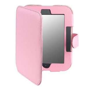  Pink Leather Case + Anti Glare Screen Protector for Barnes 