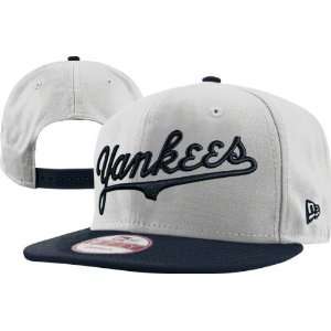 New York Yankees White Cooperstown 9FIFTY Reverse Word Snapback Hat 