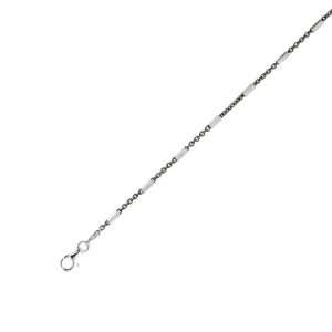   Color Ruthenium + Plated Saturn Anklet   11 Inch   JewelryWeb Jewelry