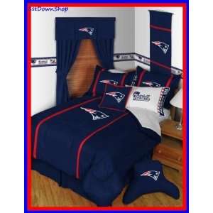  New England Pats Patriots 5Pc MVP Queen Comforter/Sheets 