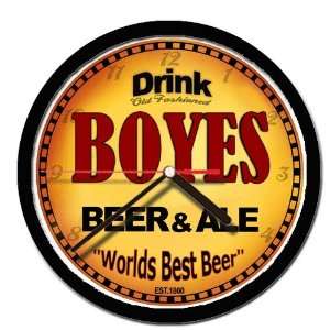  BOYES beer and ale cerveza wall clock 