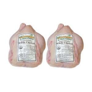 Whole Organic Roaster Chickens   Pastured Poultry   11.5 lbs 