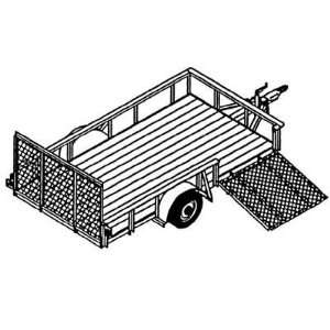  Trailer Blueprints   Utility Axle 