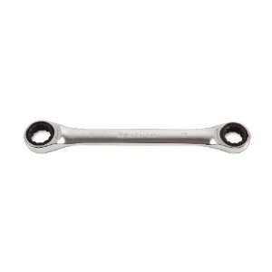   Ratcheting Double End Offset Box End Wrench, 12 Point, Chrome Plated