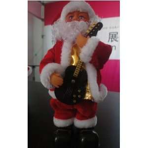  120301 musical christmas moving figure santa claus in 