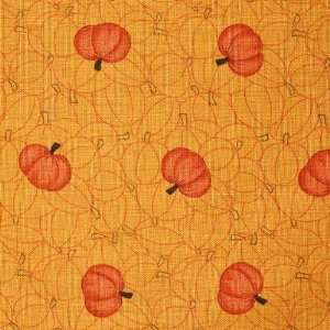  Grand Finale Pumpkins Cotton Fabric   Goldenrod