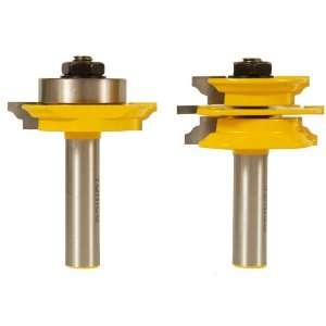   Stile Router Bit Set for Glass Doors   Yonico 12234