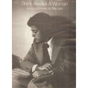  Sheet Music Shes Always A Woman Billy Joel 54 Everything 