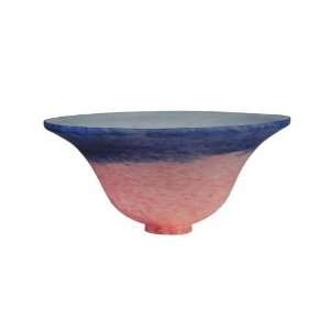  Meyda Tiffany Shade 14640 10W Pink/Blue Pate De Verre 