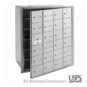   ) 4B+ Horizontal Mailbox   Aluminum   Front Loading