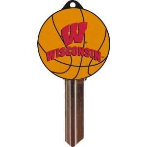  WB Keys UN15802 SC1 Uni of Wisconsin Basketbal Keychain 