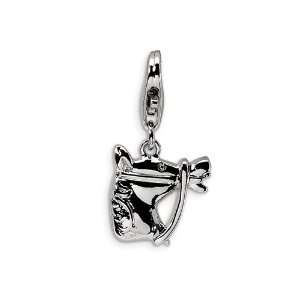  Amore LaVita(tm) Sterling Silver Horsehead w/Lobster Clasp 