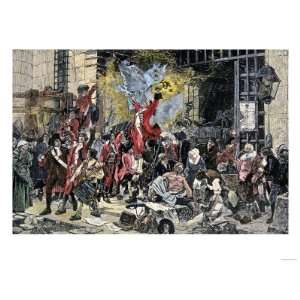   Bastille in the French Revolution Giclee Poster Print, 30x40 Home