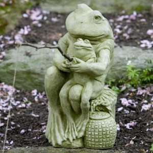Campania International Gone Fishin Frogs Cast Stone Garden Statue 