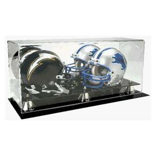  Acrylic Football Double Mini Helmet Display Case Sports 