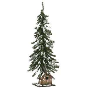  25 Snowcovered Forest Tree W/ Birdhouse Patio, Lawn 