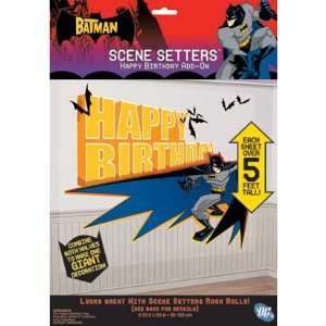  Batman Happy Birthday 65in Scene Setter Add Ons 2ct Toys & Games